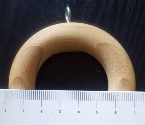 Wooden Curtain Rings 4cm pack of 12
