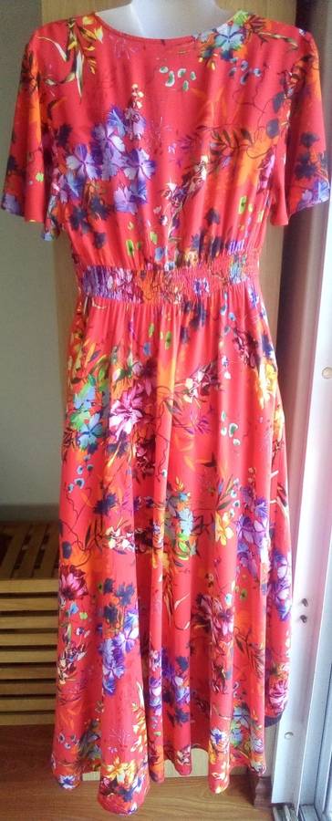 Truworths Tropical Print High Low Dress Size 36