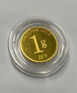 1g Fine Gold Minted Bitcoin Round 999.9