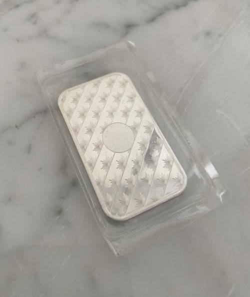 1 Ounce Sunshine Silver Minted Bar .999 Fine