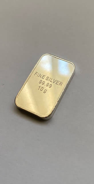 Minted 10g Fine Silver Bar 99.99