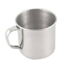 Set of 6 Stainless Steel mugs (bidding is per set)