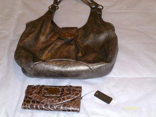 Combo Nine West Handbag plus New Guess Wallet with tags