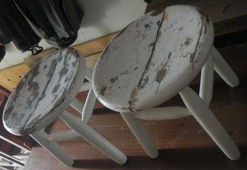 Wooden stools - Please read shipping instructions