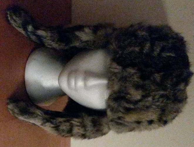 Grey&White Fur hat