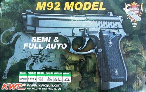 M92 CO2 BB SEMI & FULL AUTO PISTOL