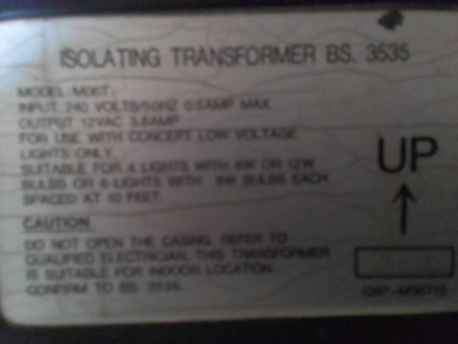 Isolating transformer bs 3535