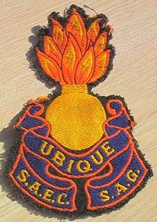 SA Engineers Corps Cloth Badge -- 90 x 60mm