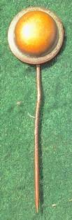 Tin Hat Stickpin Badge