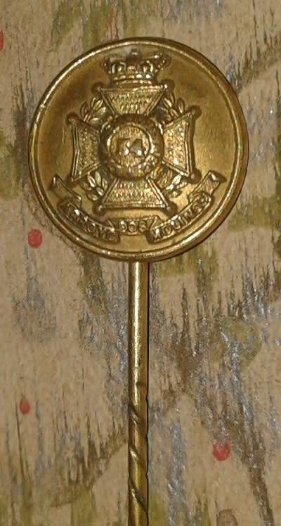 54th Foot QVC Border Regt Stickpin Badge