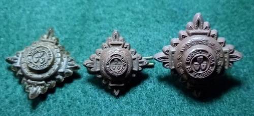 WW2 Royal Army Plastic Economy Rank pips - 3 types