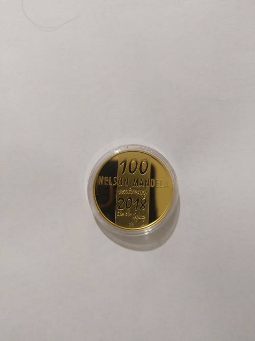 Rare 1oz Gold medallion - Mandela Centenary 1918 - 2018