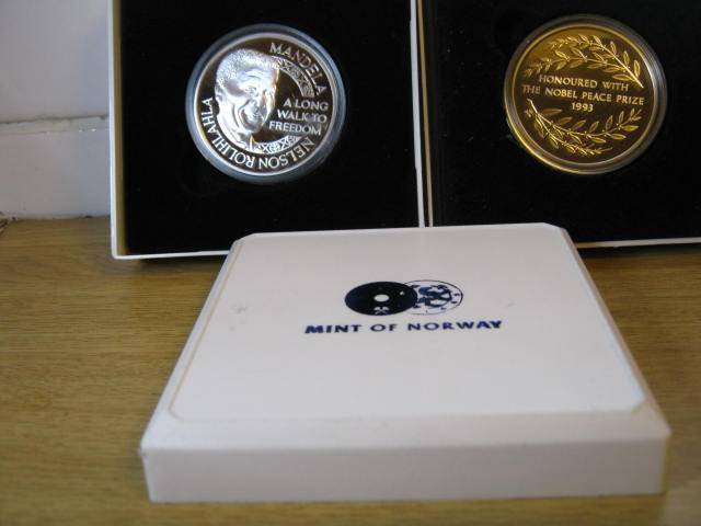 Highly sought after Mandela medal.......Mint of norway