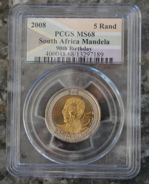 **MS68****MS68****MS68****MS68****MS68** 2008 Mandela R5... Only 71 Graded in the world!