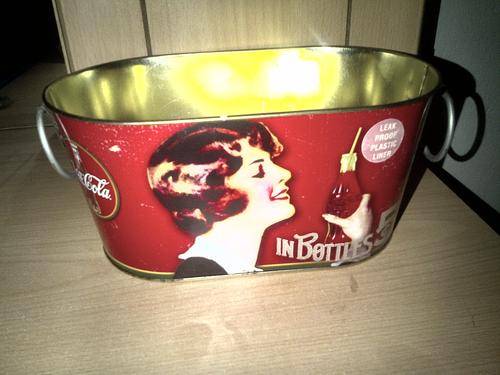 coca cola bottle tin