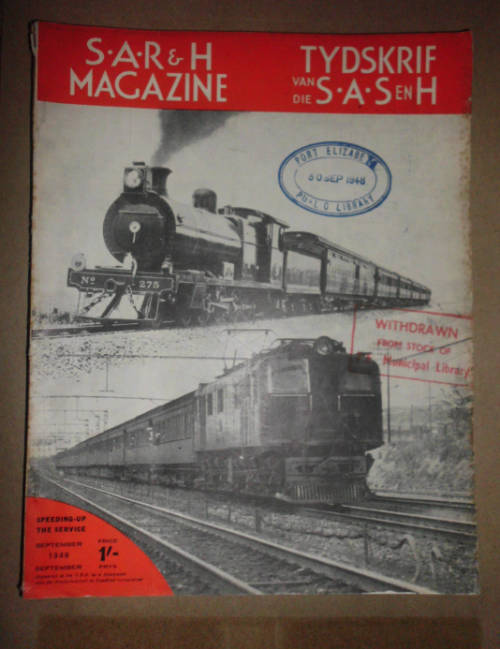 S.A.R & H MAGAZINE-TYDSKRIF VAN DIE S.A.S EN H - SEPTEMBER 1948