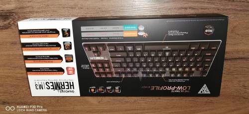 Gamdias Hermes M3 RGB Low Profile Mechanical Gaming Keyboard - Brown Switches