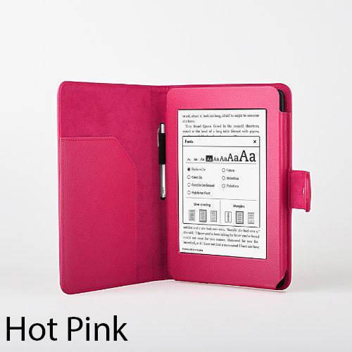 Amazon Kindle PaperWhite Cover, magnetic auto sleep/wake, hot pink