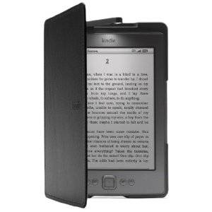 Amazon Kindle 4 LIGHTED LEATHER Cover (Black)