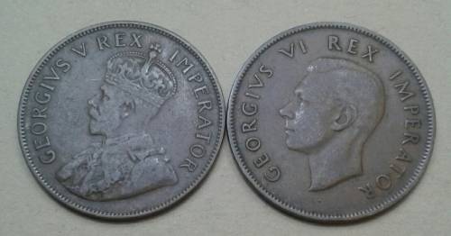 1936 & 1937 union penny set