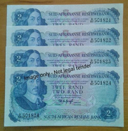 1974 Crisp uncirculated R2 notes
