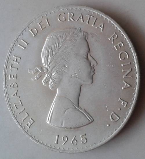 1965 Winston Churchill crown in high grade