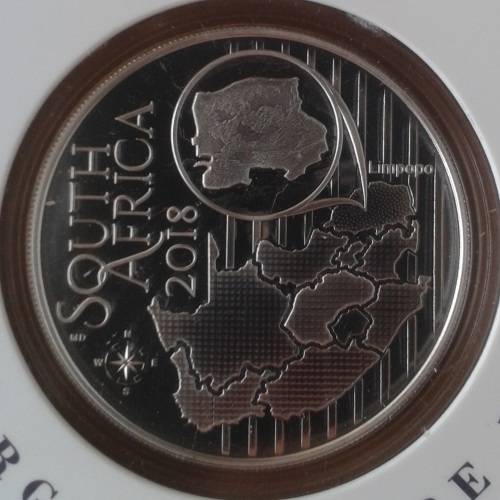 Rare 2018 Waterberg Biosphere 1oz proof silver R2 (Kudu)