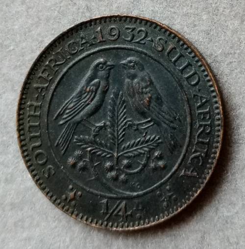 High grade 1932 union 1/4 Penny in XF plus