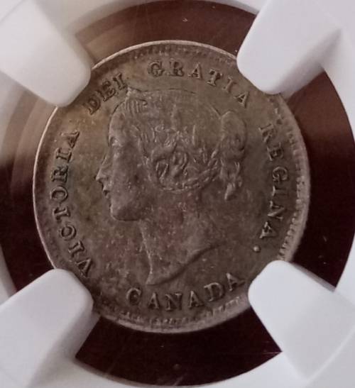 1899 Canada silver 5c NGC AU55 (High grade)