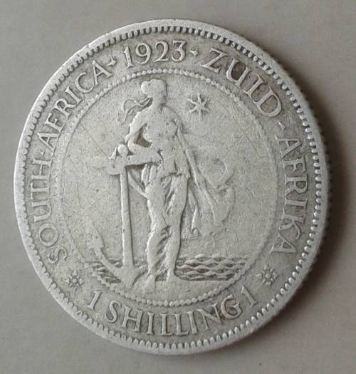 1923 Union silver shilling (1st issue)