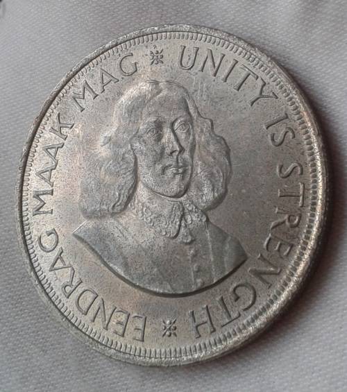 Toned 1964 Republic proof silver 50c