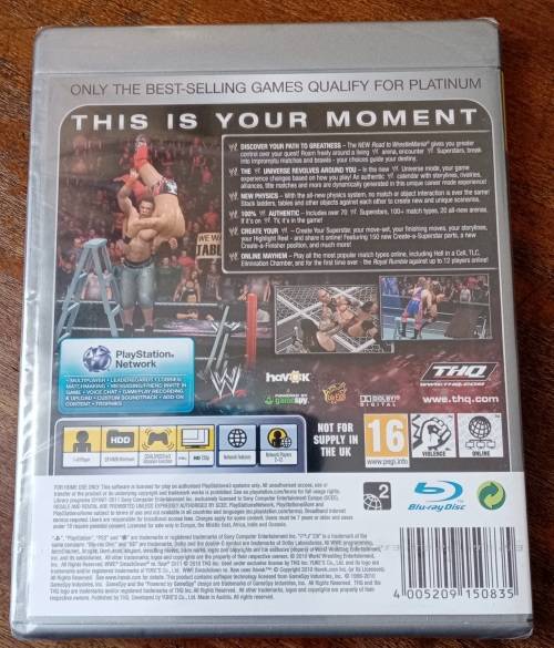 Smackdown vs Raw 2011 PS3 (New & Sealed)