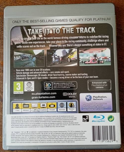 Gran Turismo 5 PS3 (Like new)