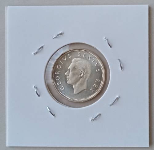 1952 Union silver sixpence in lustrous proof
