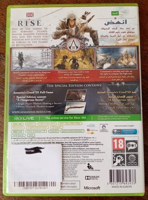 Assassins Creed III XBOX 360