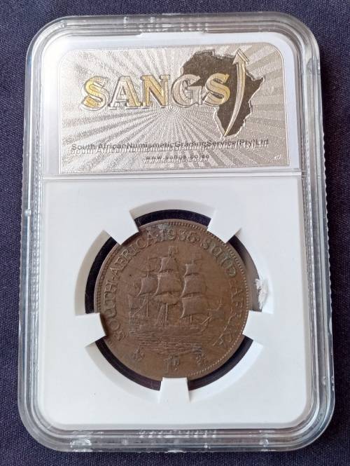 1935 Union penny SANGS XF40
