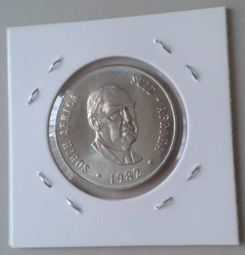 1982 Uncirculated nickel 50c (Pres.Vorster)
