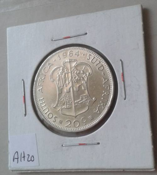 Lustrous 1964 Republic silver 20c