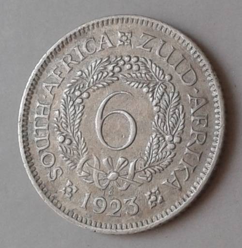 1923 Union silver sixpence (1st issue)