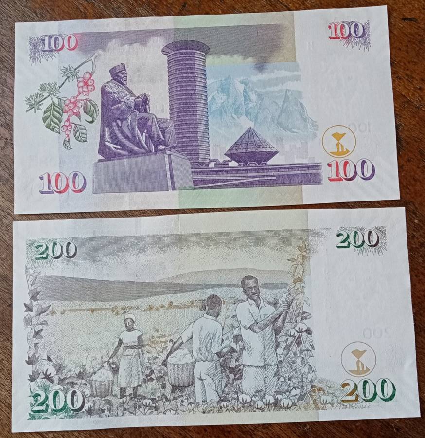 2010 Kenya uncirculated 100/200 Shilingi set