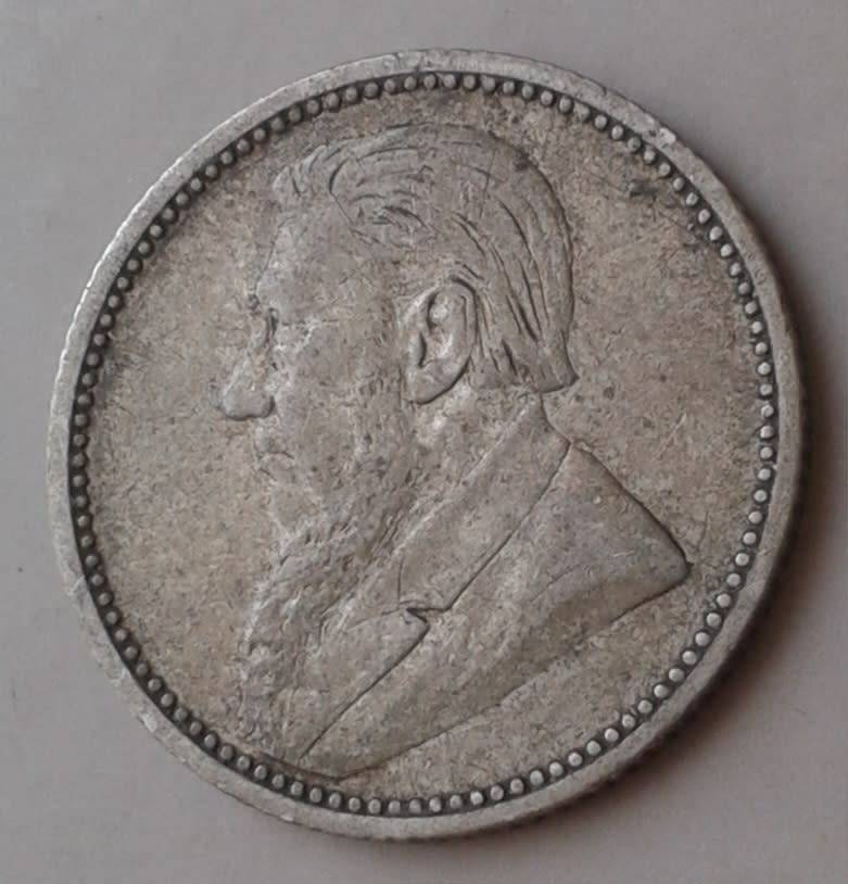 1894 ZAR Kruger silver sixpence