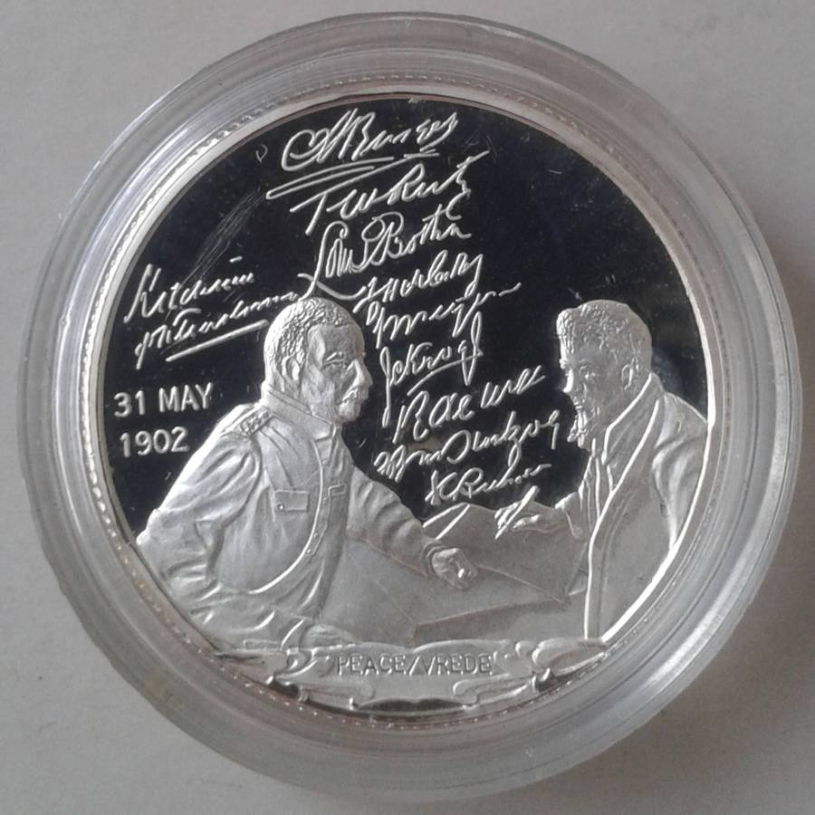 Scarce set of x5 Anglo-Boer War pure silver proof medallions (Mintage: 300)