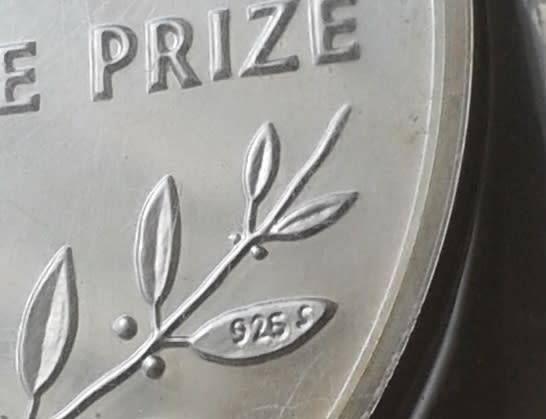 2001 Norway Mandela proof 1oz sterling silver medal in box (1993 Nobel Peace Prize)