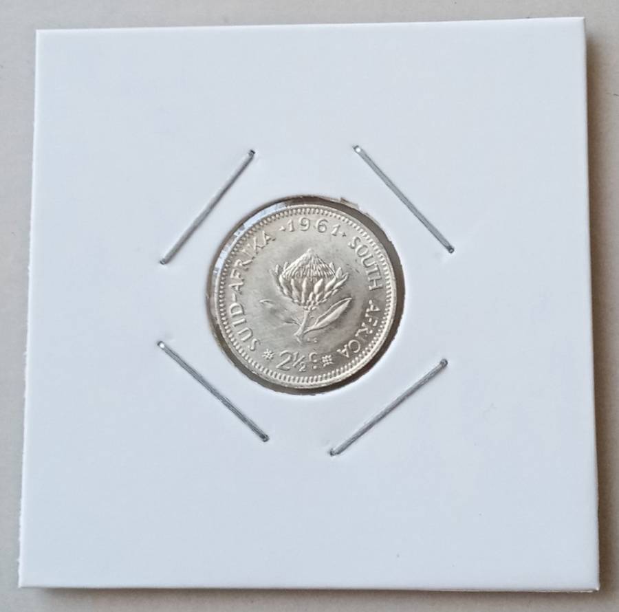 Uncirculated 1961 Republic silver 2 1/2c
