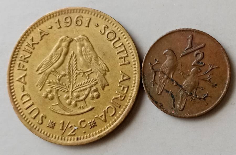 1961 & 1970 Republic 1/2c