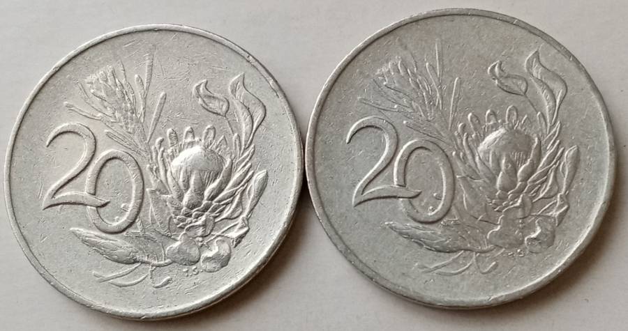 1965 Afrikaans/English 20c set