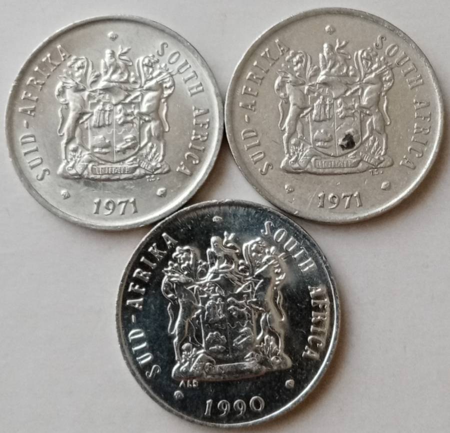 1971 x2 and 1990 Republic 20c set