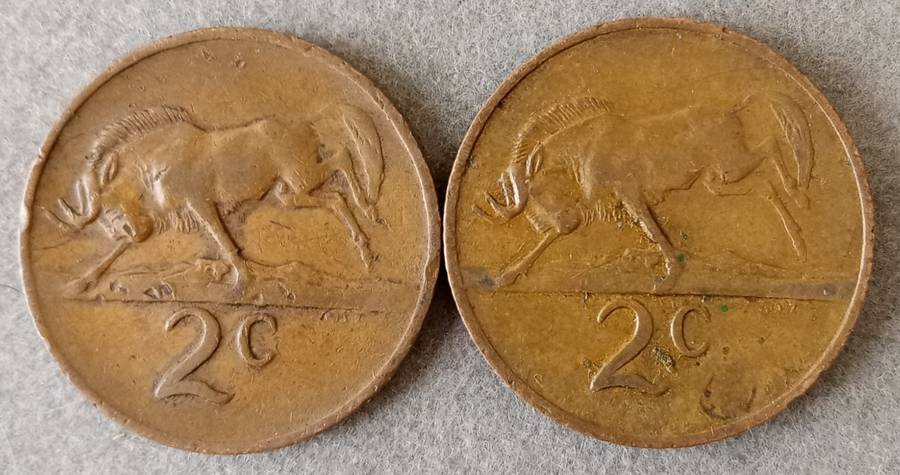 1969 Afrikaans/English 2c set