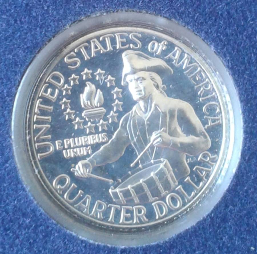 1976 S USA Bicentennial 40% silver 3 coin proof set in original packaging