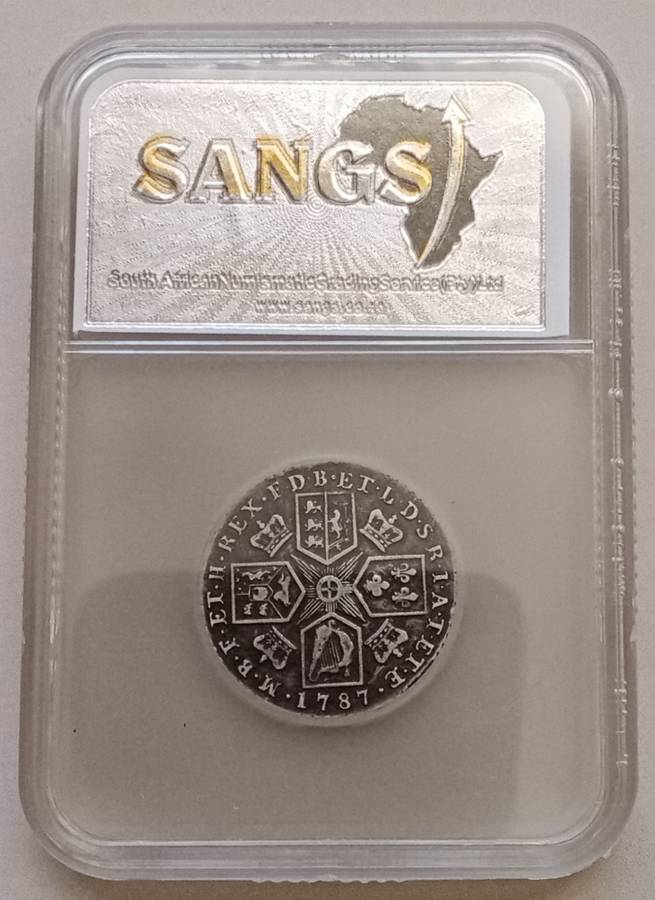 1787 Great Britain silver shilling SANGS VF20